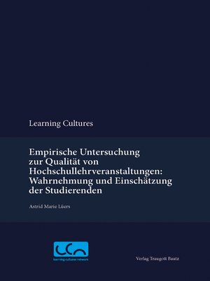 cover image of Empirische Untersuchung zur Qualität von Hochschullehrveranstaltungen